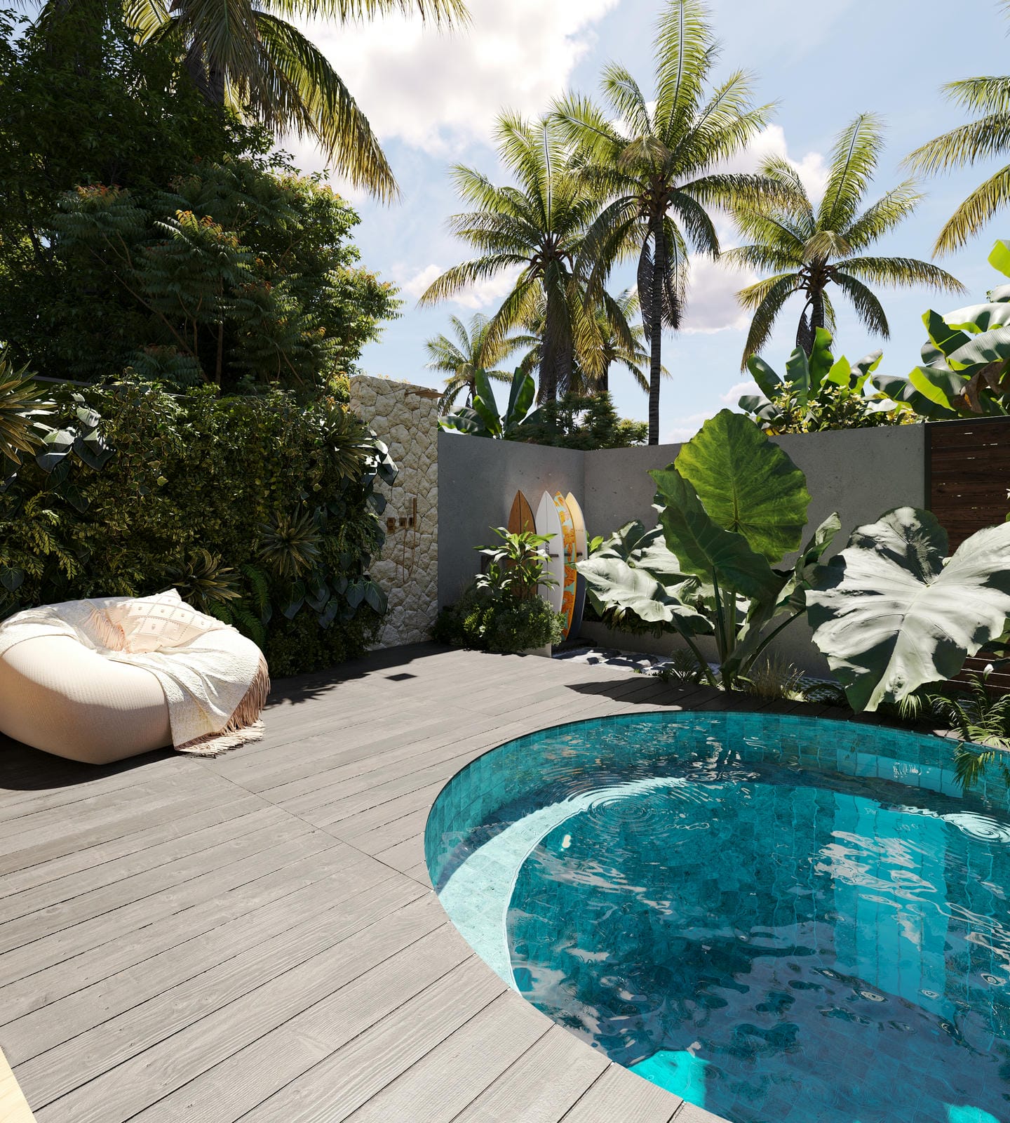 TROPICAL 1 BEDROOM VILLA FOR SALE LEASEHOLD IN BINGIN BE-2363