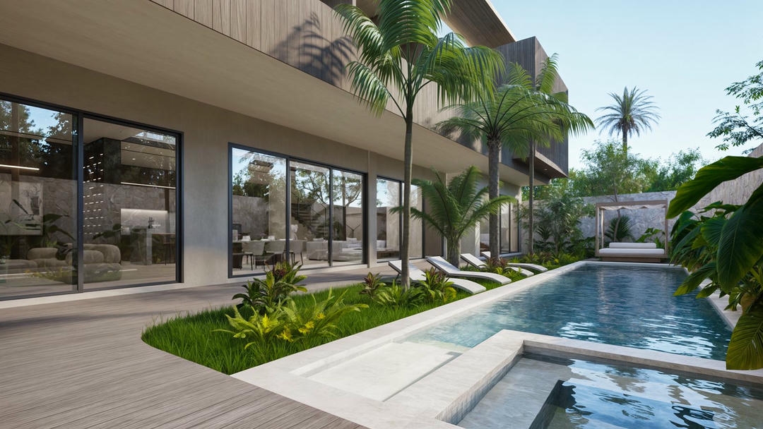 MODERN DESIGN 6 BEDROOM VILLA FOR SALE FREEHOLD IN PECATU BE-2634