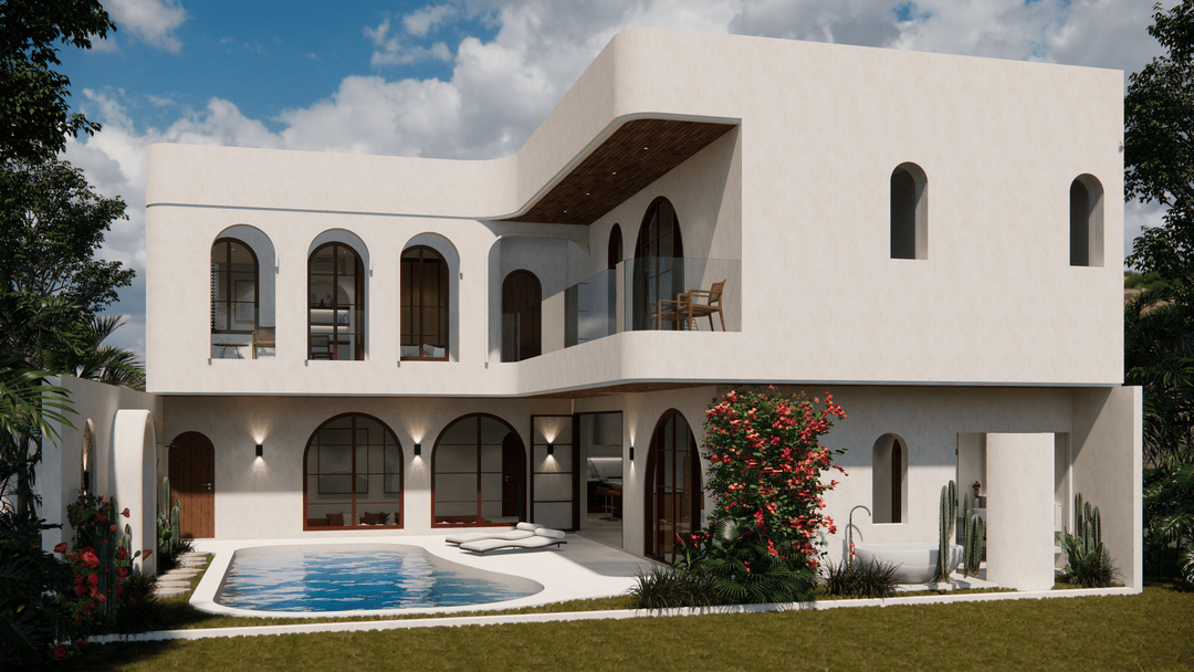 WALKING DISTANCE TO THE BEACH 6 BEDROOM VILLA FOR SALE LEASEHOLD IN BERAWA BE-2569